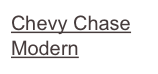Chevy Chase Modern